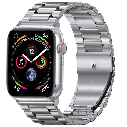 Bracelet en Acier Inoxydable pour Apple Watch – Résistant et Élégant