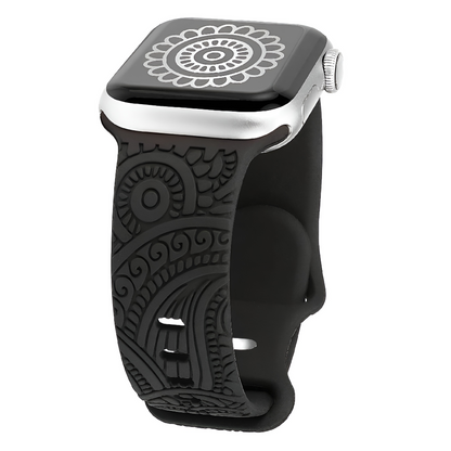 Bracelet Gravé en Acier pour Apple Watch – Un Design Raffiné