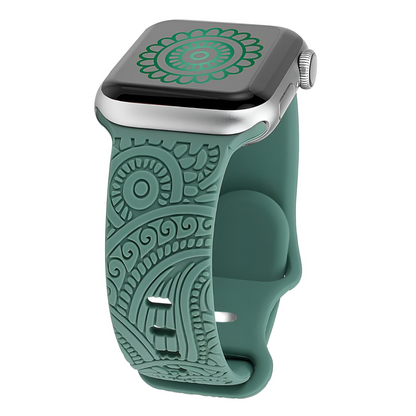 Bracelet Gravé en Acier pour Apple Watch – Un Design Raffiné