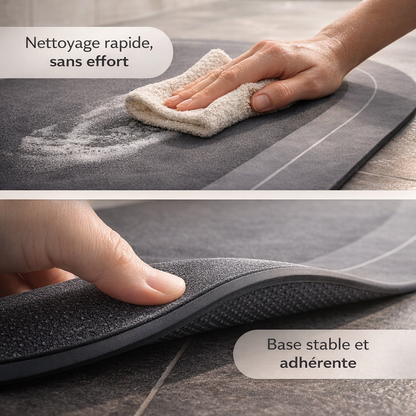 BLXCKMAT™ | Le tapis de bain qui sèche vos pieds en quelques secondes