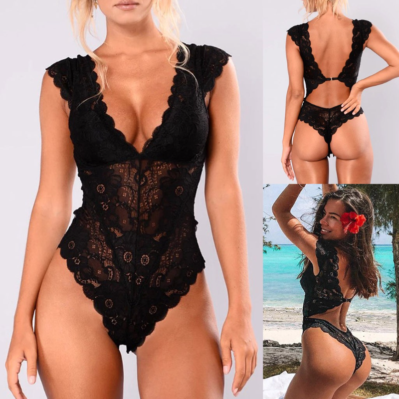 Body dentelle floral
