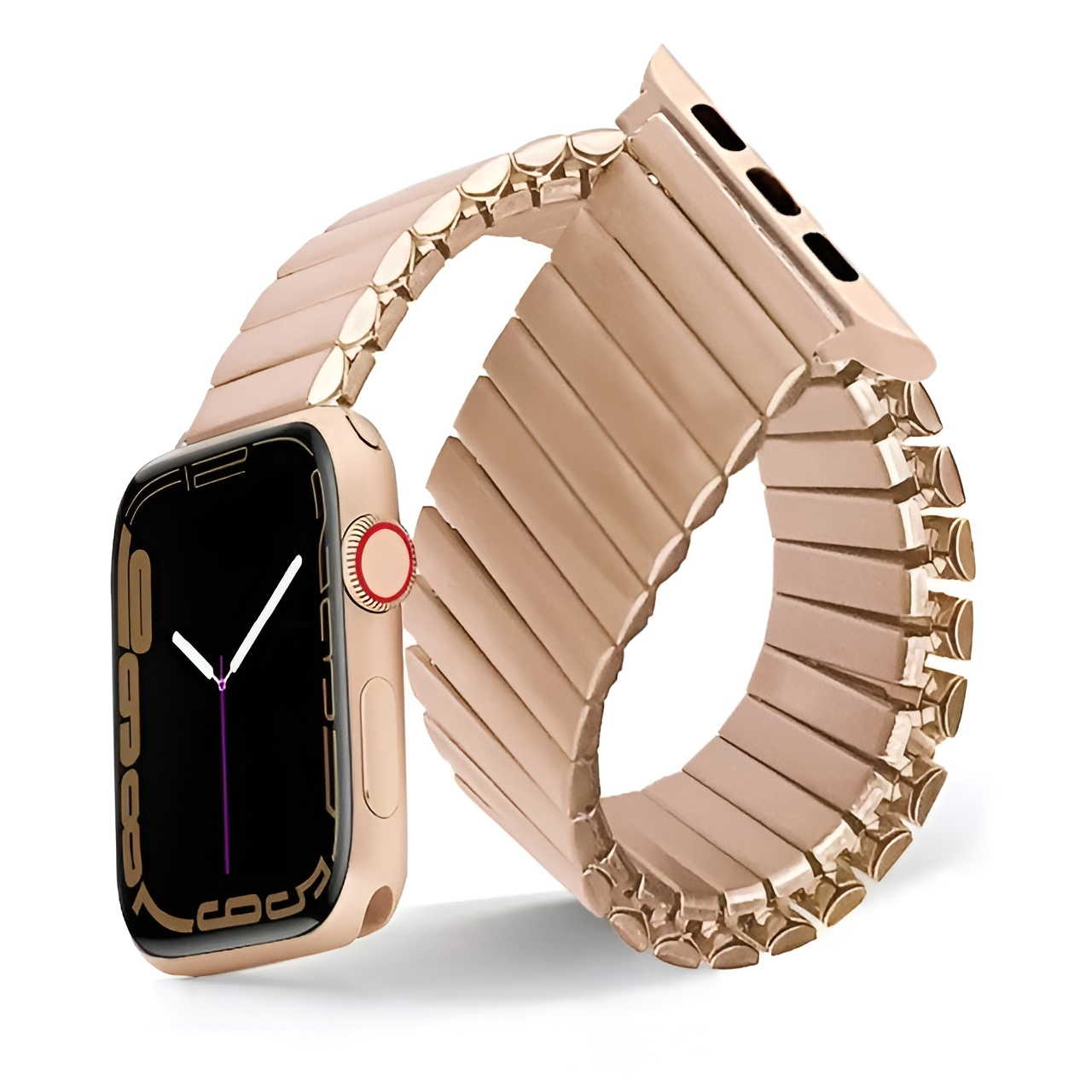 Bracelet acier élastique apple watch