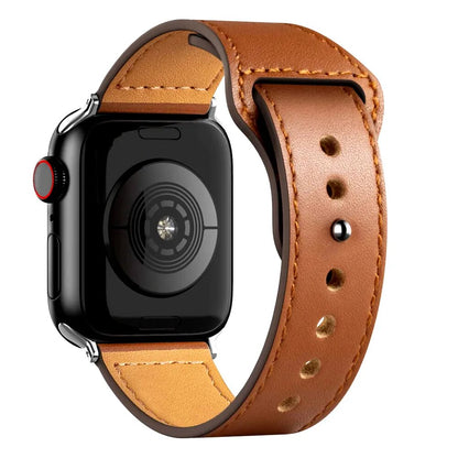 Bracelet en Cuir pour Apple Watch – Élégance Intemporelle