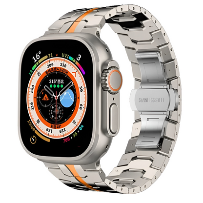 Bracelet en Métal pour Apple Watch – Brillance et Robustesse