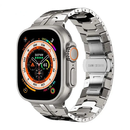 Bracelet en Métal pour Apple Watch – Brillance et Robustesse