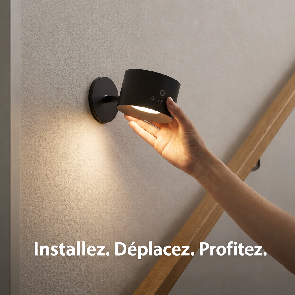BLXCKLUME™ Murale LED | Éclairage élégant, sans câbles ni perçage