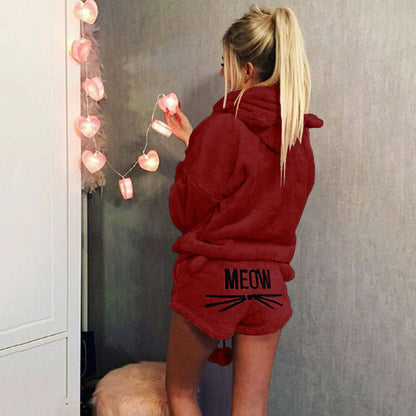 Ensemble de pyjama chat en polaire
