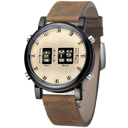 Montre Homme à Rouleaux Blxck France – Design Mécanique et Originalité