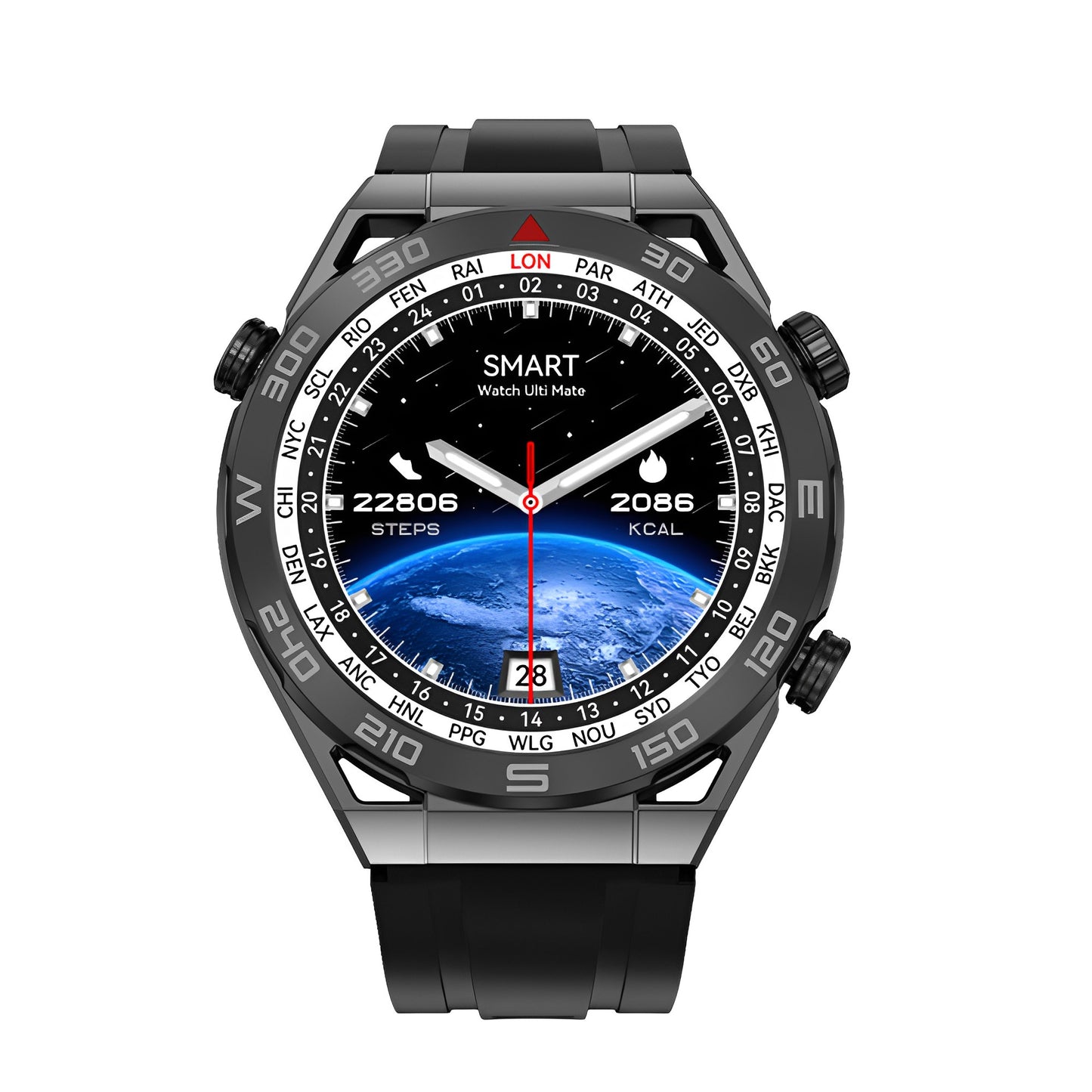 Montre connectée homme sport chic