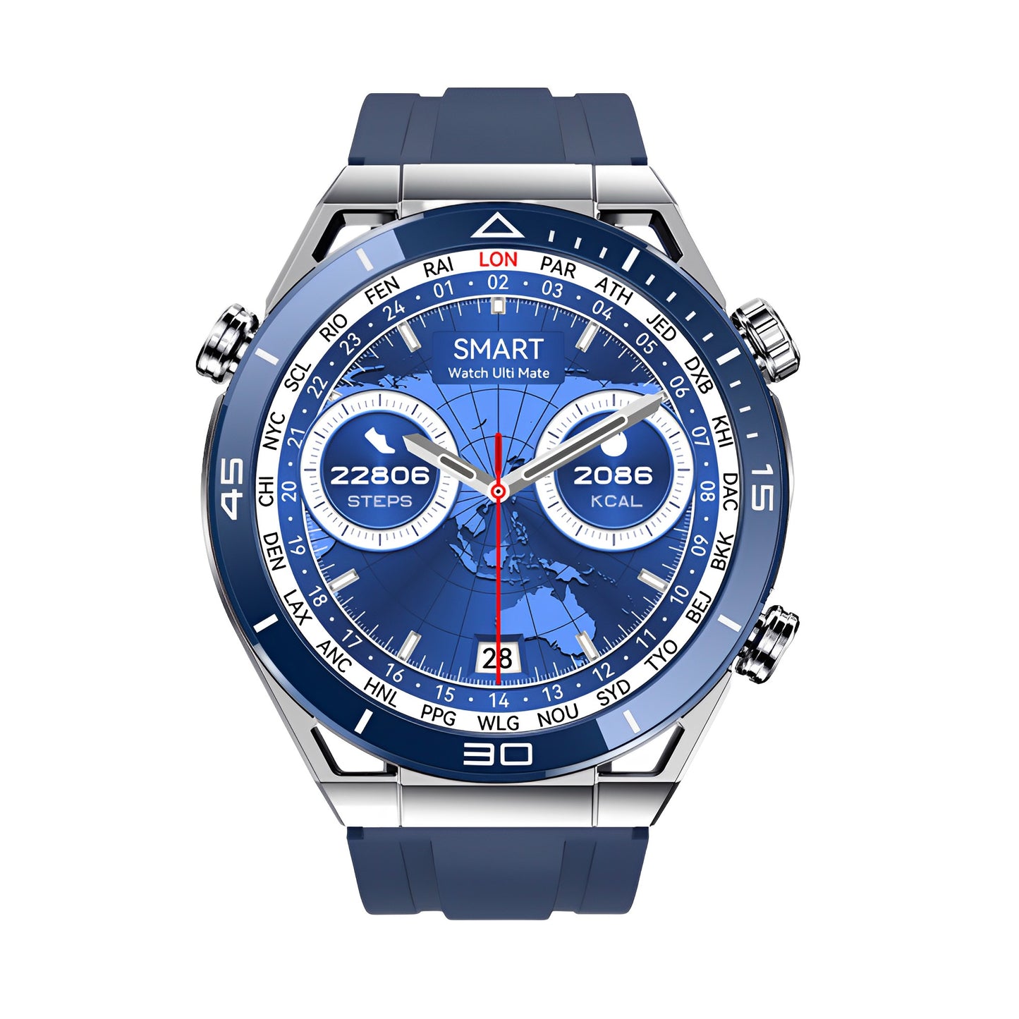 Montre connectée homme sport chic