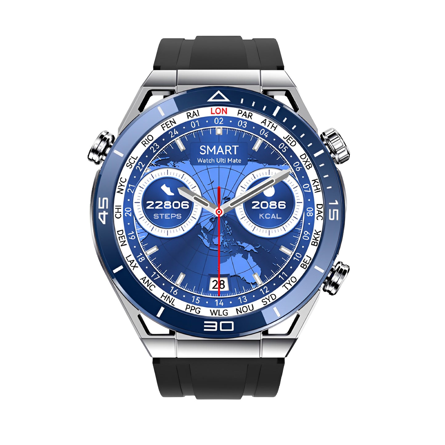 Montre connectée homme sport chic