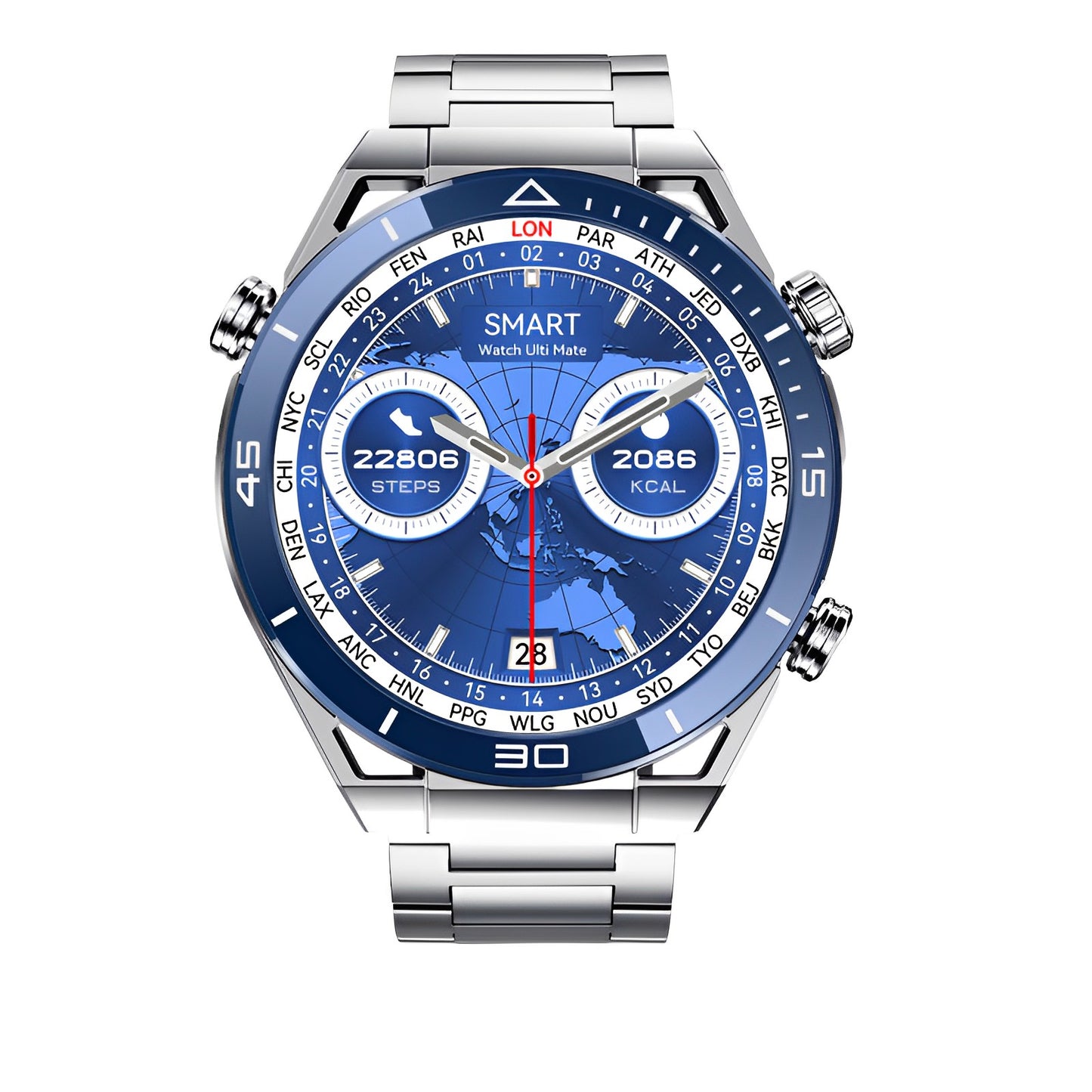 Montre connectée homme sport chic