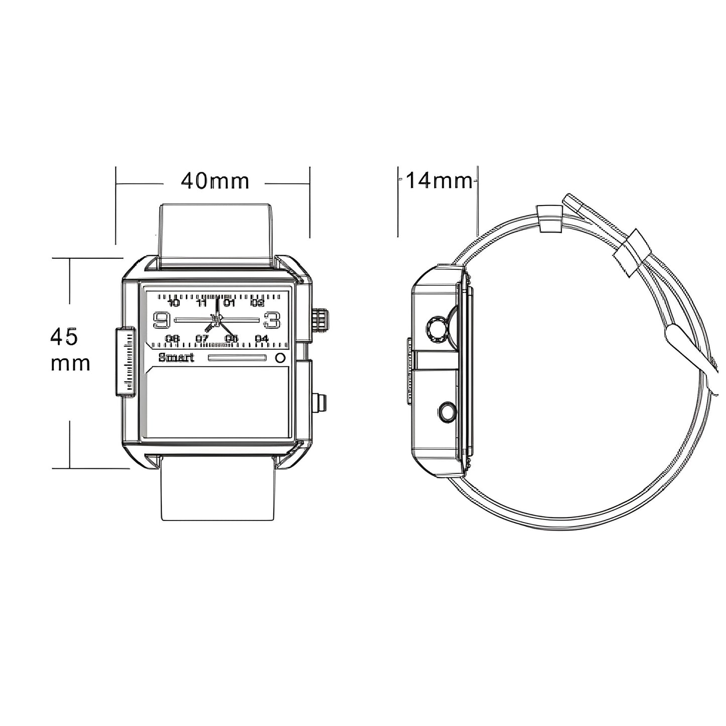 Montres connectées digital homme