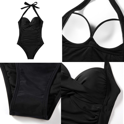 Maillot de bain une pièce rétro pour femmes