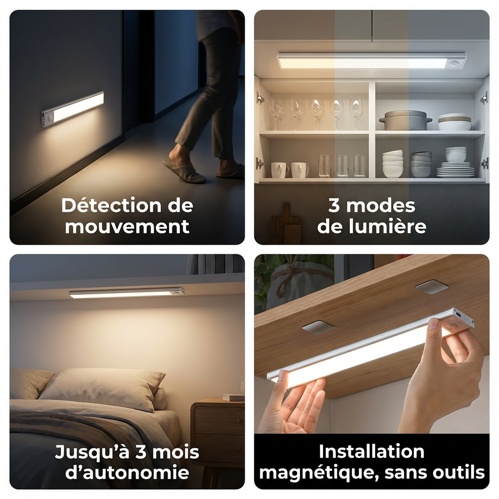 BLXCKLIGHT™ | L’éclairage intelligent qui s’active quand vous en avez besoin