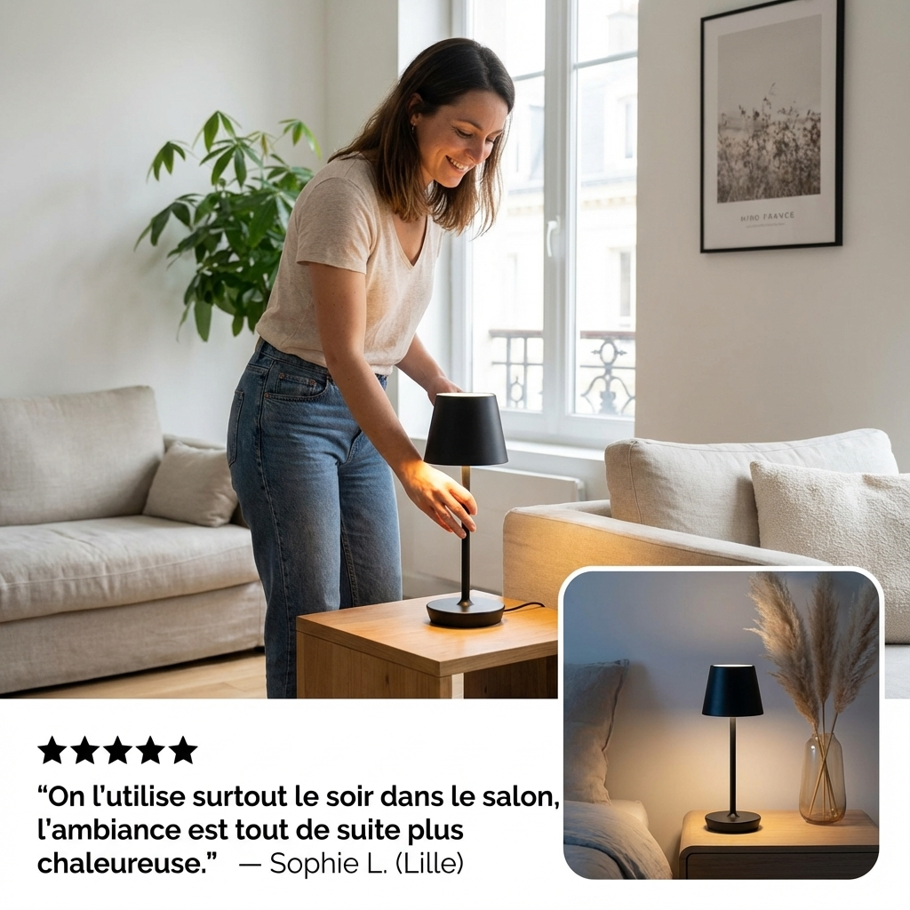 BLXCKLAMP™ | L’éclairage sans fil élégant, partout où vous en avez besoin