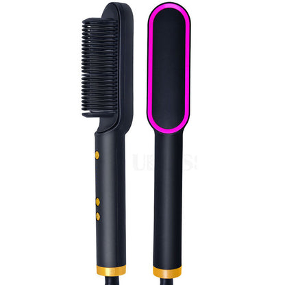 2 en 1 Brosse chauffante lissante