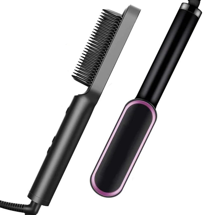 2 en 1 Brosse chauffante lissante