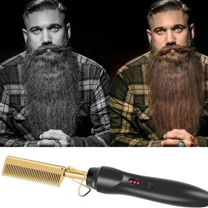 Peigne Chauffant avec brosse chauffante
