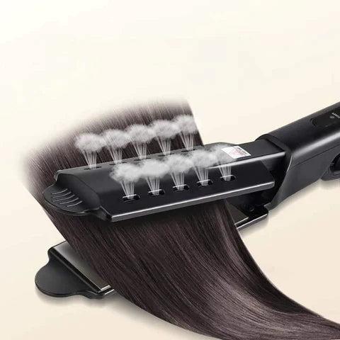 Plaque cheveux lisseur à vapeur