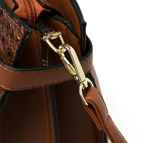 Sac crocodile 3 pièces - Sac a main croco noir
