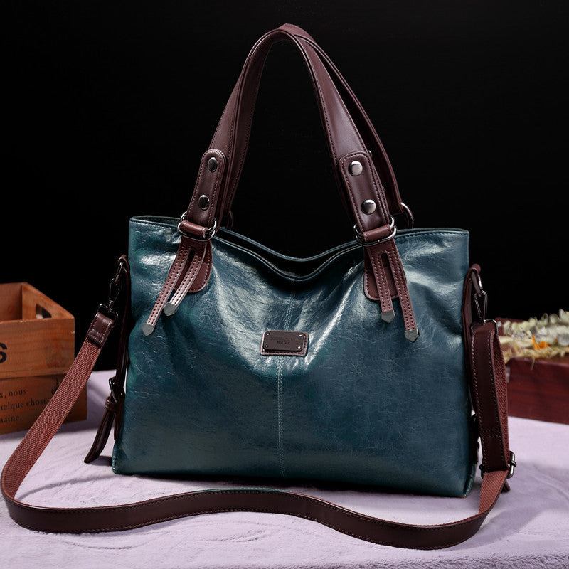 Sac cuir femme style fourre tout