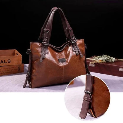 Sac cuir femme style fourre tout