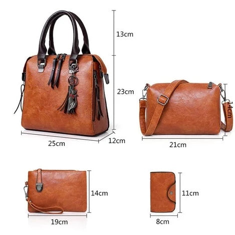 Sac fourre tout femme ensemble sac 4 pièces