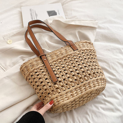 Sac osier femme cabas panier cabas paille