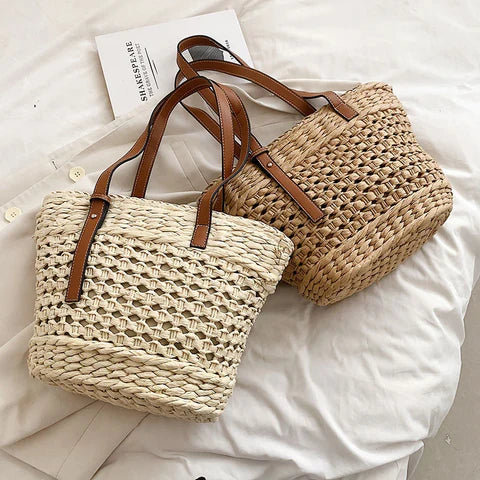 Sac osier femme cabas panier cabas paille