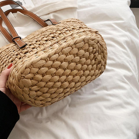 Sac osier femme cabas panier cabas paille
