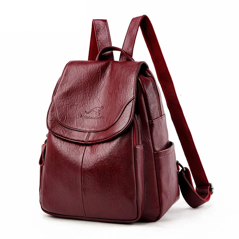 Sac à dos en cuir souple
