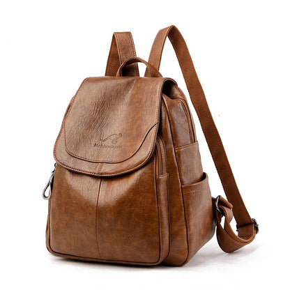 Sac à dos en cuir souple