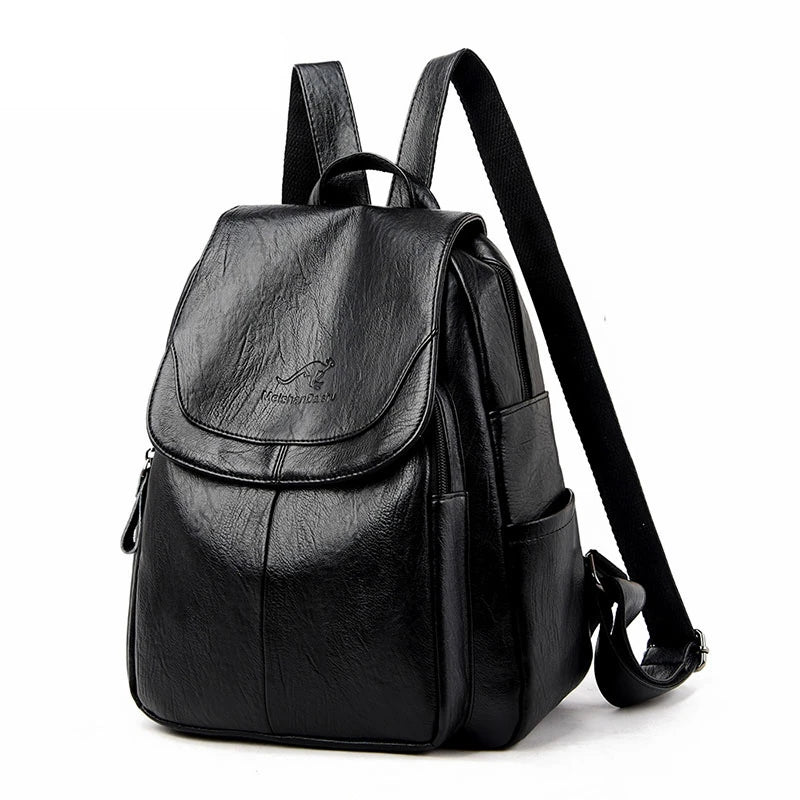Sac à dos en cuir souple