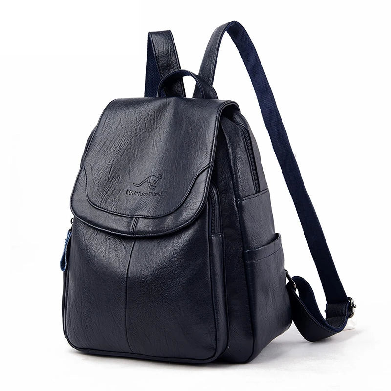 Sac à dos en cuir souple