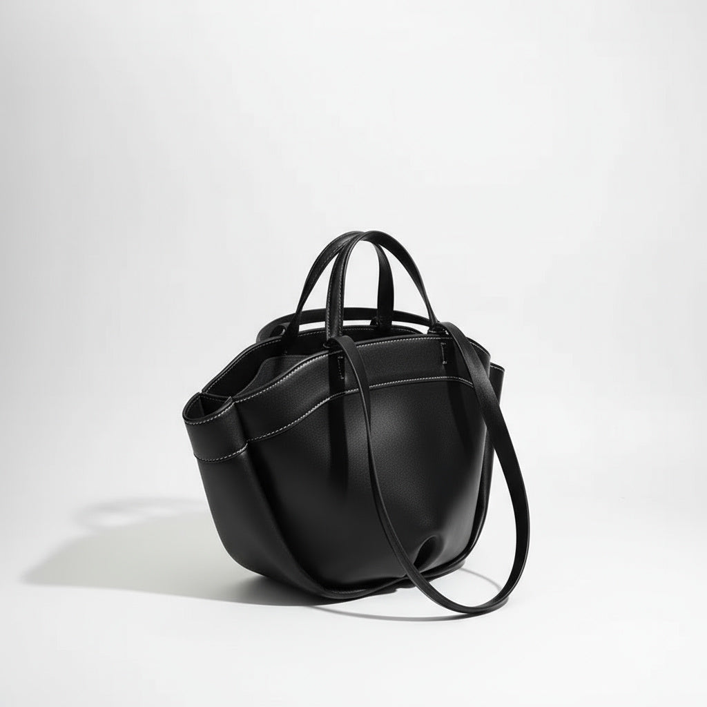 Sac Cabas Femme en Cuir Double Anses