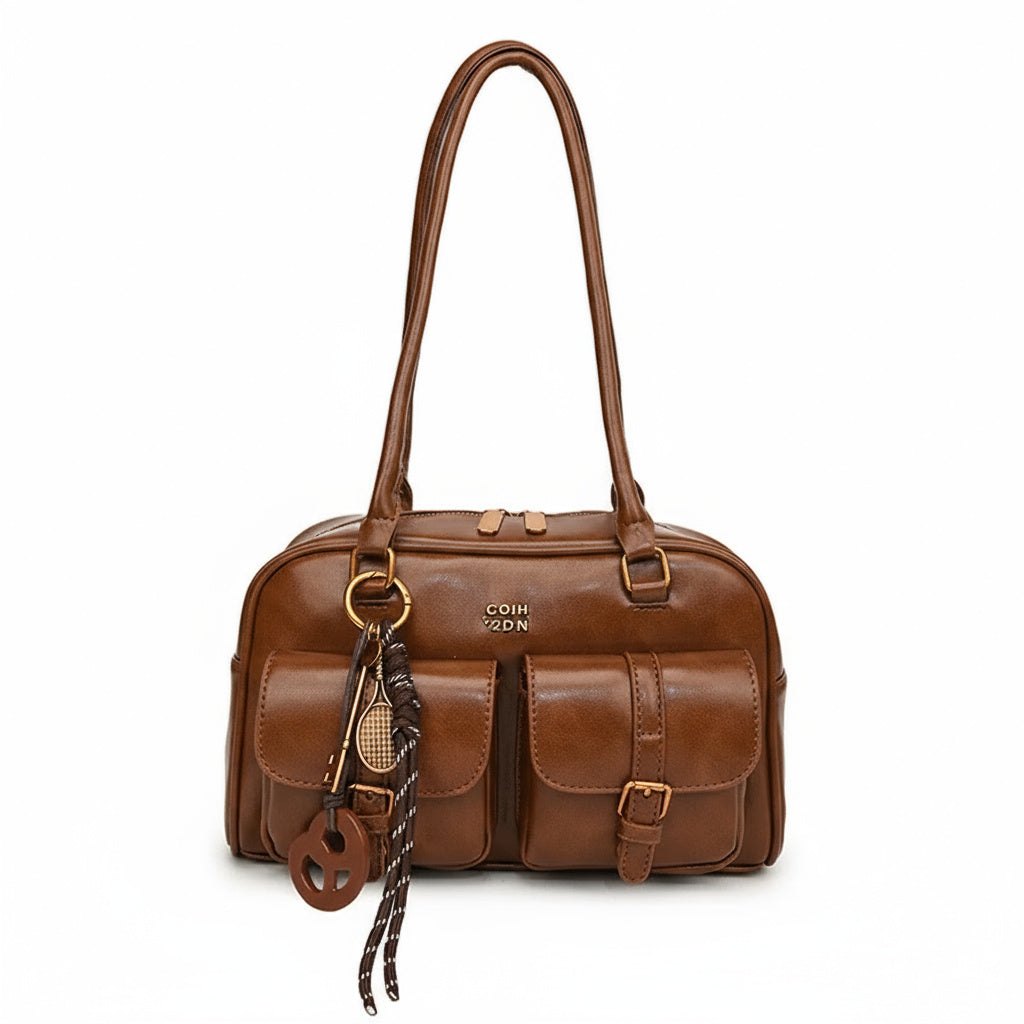 Sac à Main Femme Multi-Poches pour Voyage, Travail et Shopping – Marron