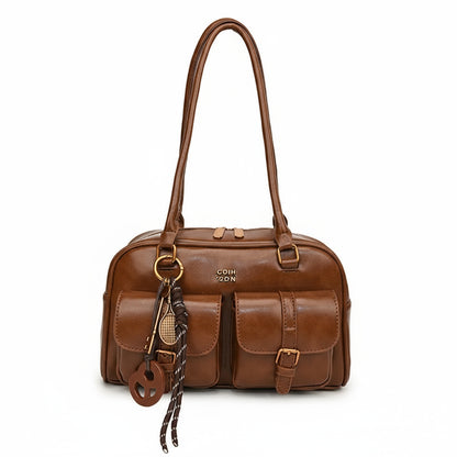 Sac à Main Femme Multi-Poches pour Voyage, Travail et Shopping – Marron