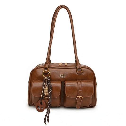 Sac à Main Femme Multi-Poches pour Voyage, Travail et Shopping – Marron