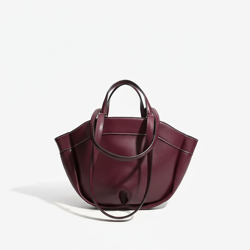 Sac Cabas Femme en Cuir Double Anses