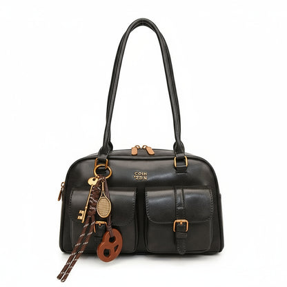 Sac à Main Femme Multi-Poches pour Voyage, Travail et Shopping – Noir