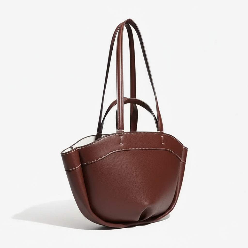Sac Cabas Femme en Cuir Double Anses