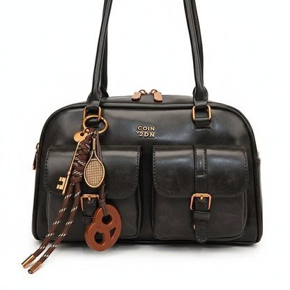 Sac à Main Femme Multi-Poches pour Voyage, Travail et Shopping – Noir