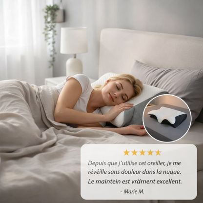 BLXCKREST™ Oreiller Cervical | Soulage la nuque, améliore le sommeil