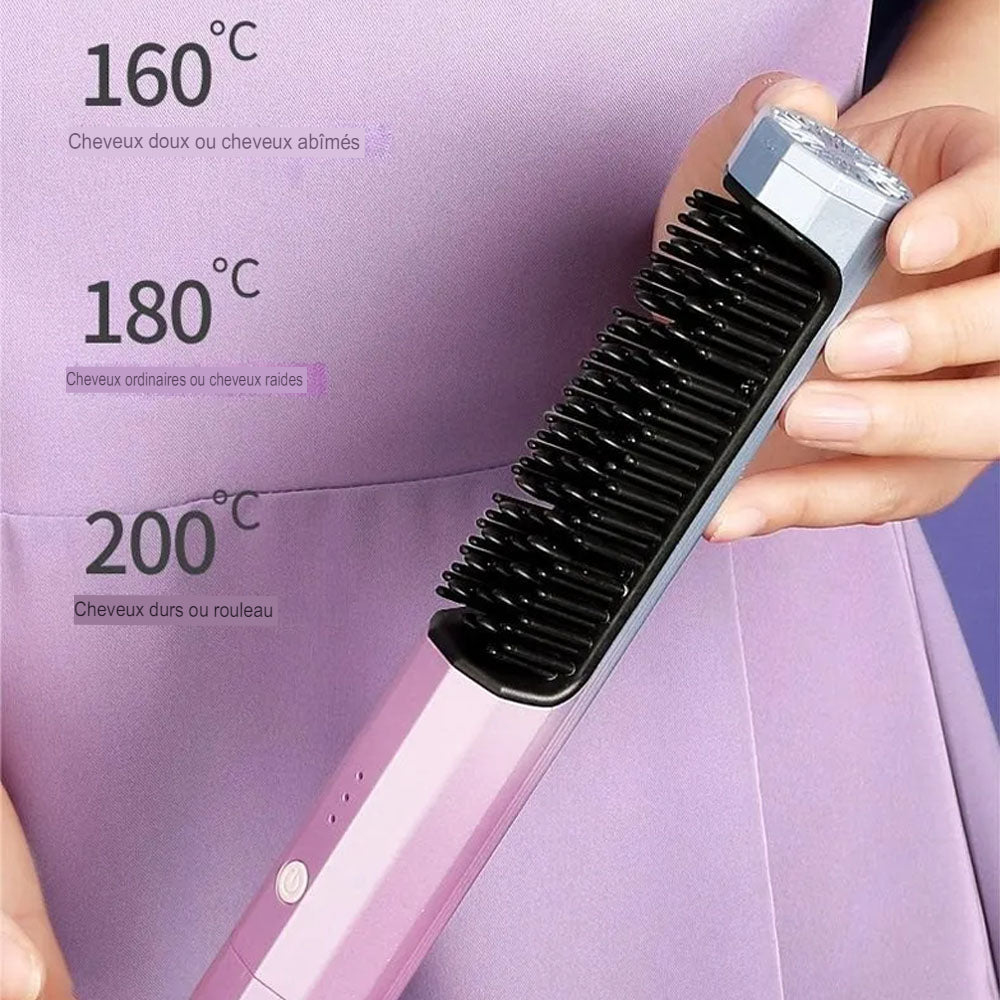 Peigne à lisser aste sans fil