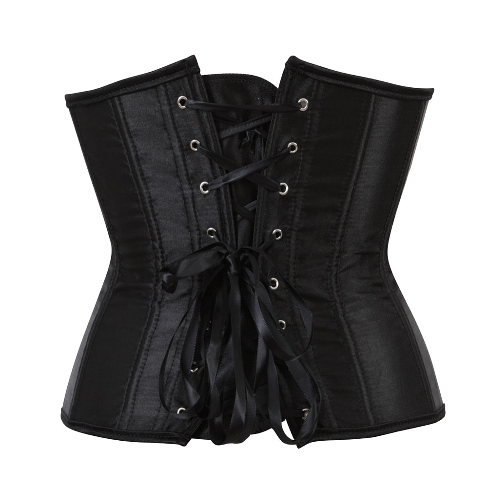 Corset à lacets noir pour femmes ceinture amincissante - Blxck France