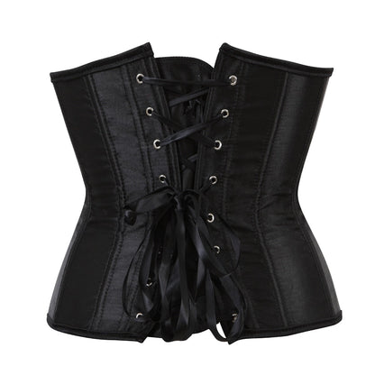 Corset à lacets noir pour femmes ceinture amincissante - Blxck France