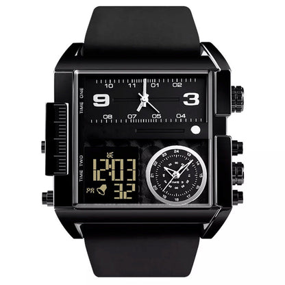 Montre de Luxe avec Double Fuseau Horaire – Élégance pour Voyageurs