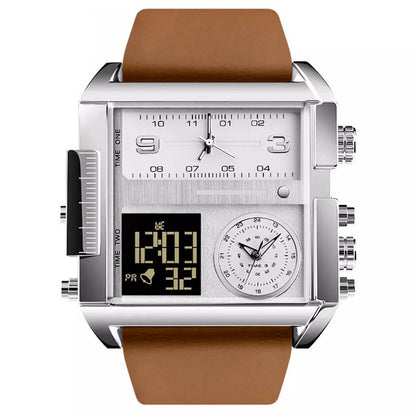 Montre de Luxe avec Double Fuseau Horaire – Élégance pour Voyageurs