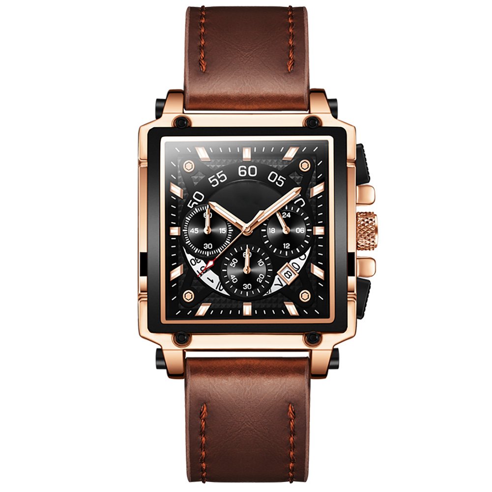 Montre carré homme luxe